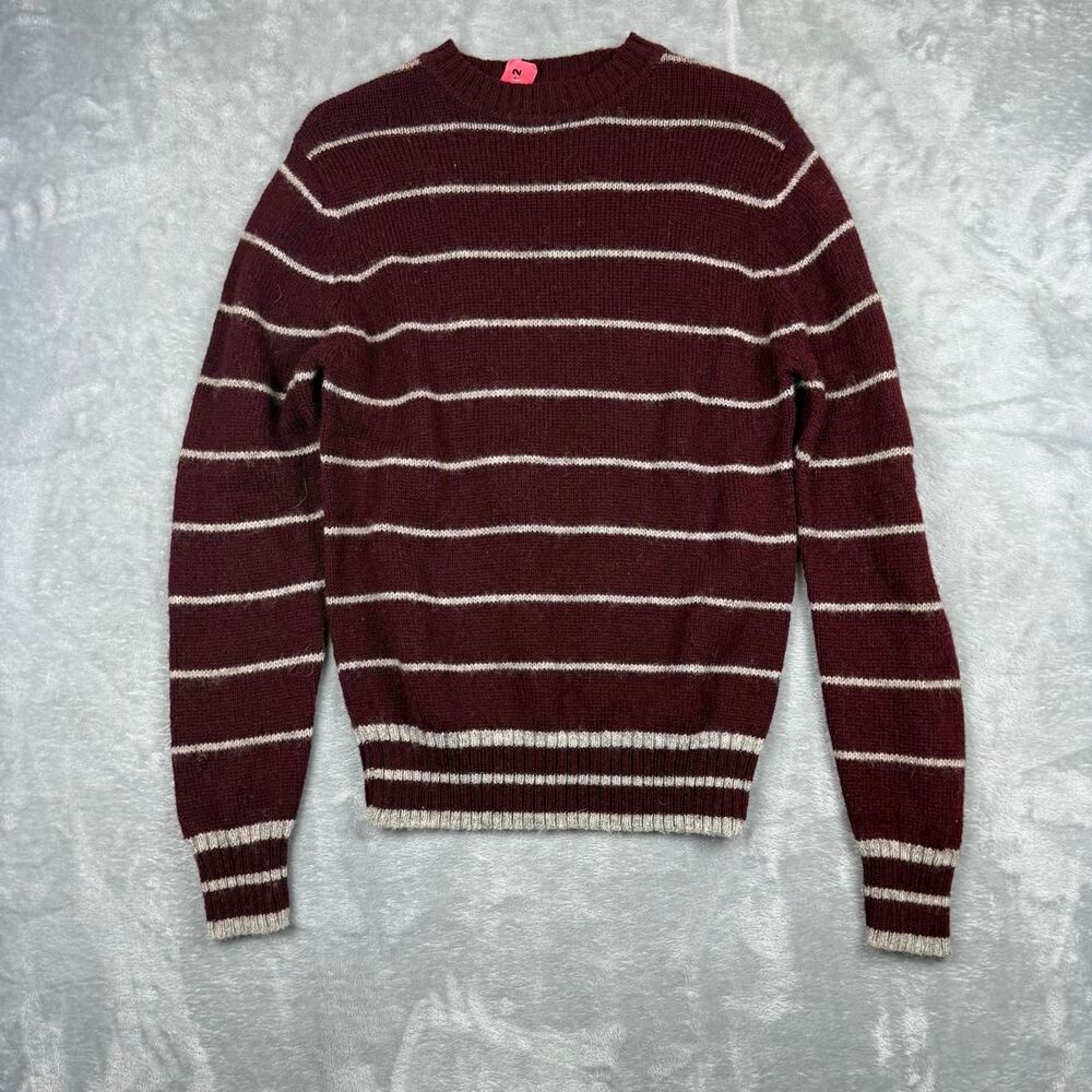 Unbranded Men's Burgundy and Red Jumper